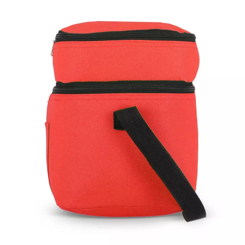 R-PET 600D Dwukomorowa torba chłodząca 30 x 20 x 25 cm 12L - czerwony (LT95393-N0021)