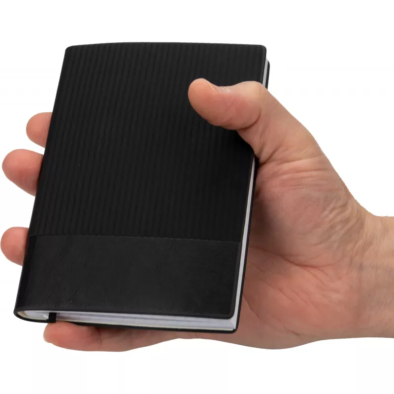 Notes A6 w kratkę ELVERUM - czarny (143803)