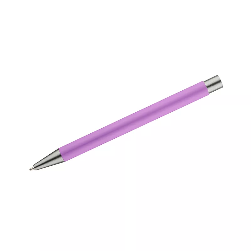 Długopis aluminiowy z gumowaną powierzchnią GOMA - różowy (19617-21)