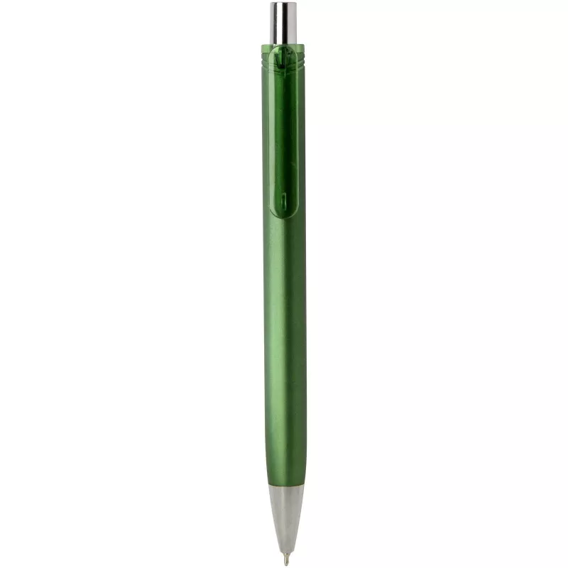 Feld długopis z certyfikatem RCS z recyklingu z metalicznym wykończeniem (czarny tusz) - Zielony (10637861)