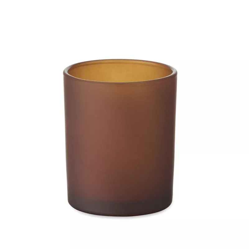 Świeca zapachowa wanilia w szkle 80 g KIVAS WOOD - Brazowy (MO2708-01)