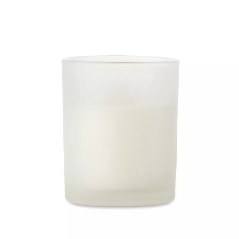 Świeca zapachowa wanilia w szkle 80 g KIVAS WOOD - Bialy (MO2708-06)