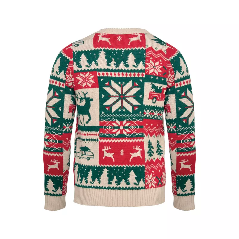 Sweter świąteczny z akrylu S-M SHIMIS - Bezowy (CX1601-13)