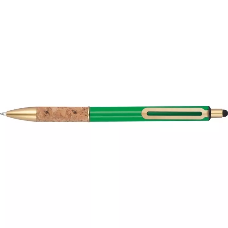 Długopis metalowy touch pen CAPRI - zielony (369009)
