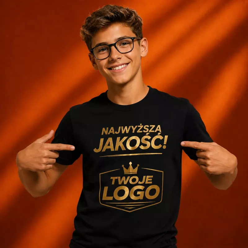 Koszulka bawełniana 175 g/m² ID T-TIME® 40510 - DZIECIĘCA - Black (40510-BLACK)