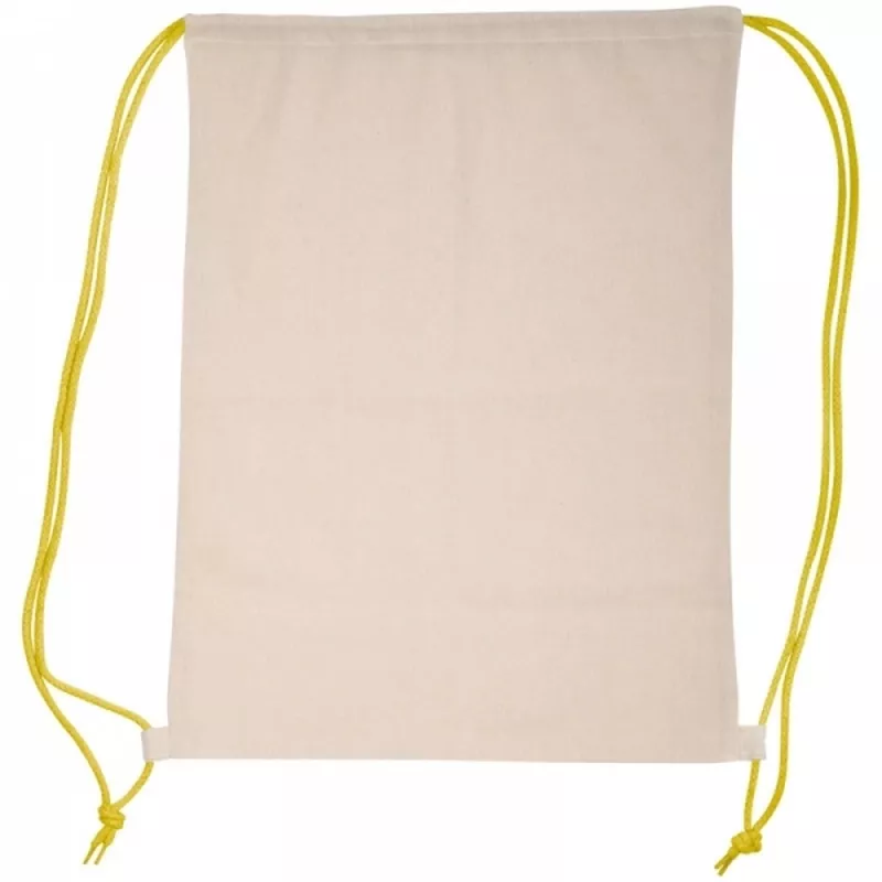 Worek sportowy bawełniany 140 g/m2 LONDONDERRY - żółty (092008)