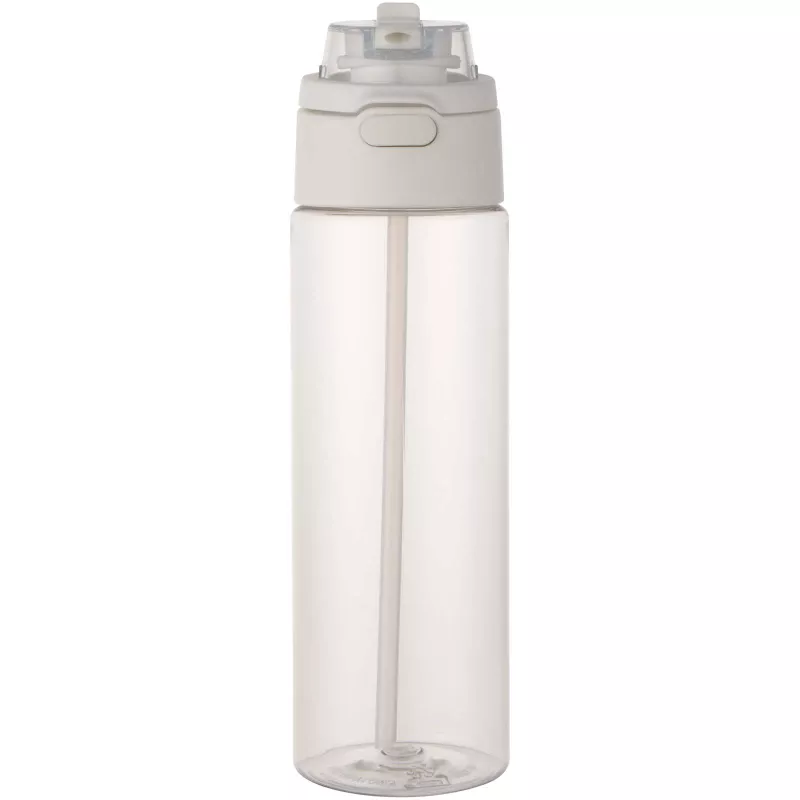 Bidon na wodę Theron o pojemności 700 ml, wykonany z tworzywa sztucznego pochodzącego z recyklingu (RCS), z pokrywką o podwój - Przezroczysty bezbarwny (10095001)