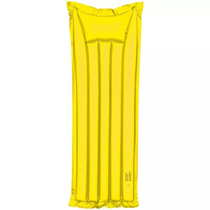 Materac dmuchany LONG BEACH - żółty (104108)