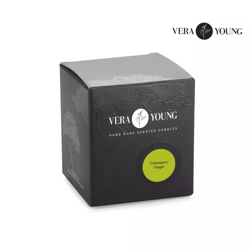 Świeca sojowa 170g - Lemongrass & Ginger - VERA YOUNG - przezroczysty (12101-19)