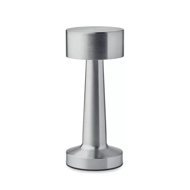 Lampka stołowa LED metalowa 1200 mAh HIERLUZ - Srebrny Mat (MO2478-16)