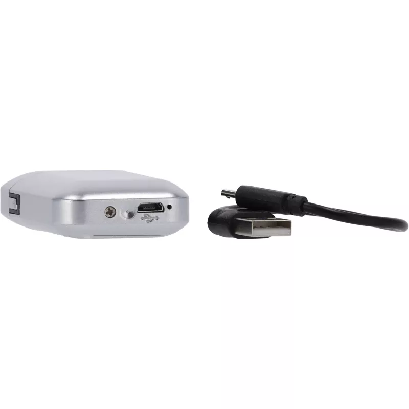 Zapalniczka z ładowaniem USB SIMONA - srebrny (9097697)
