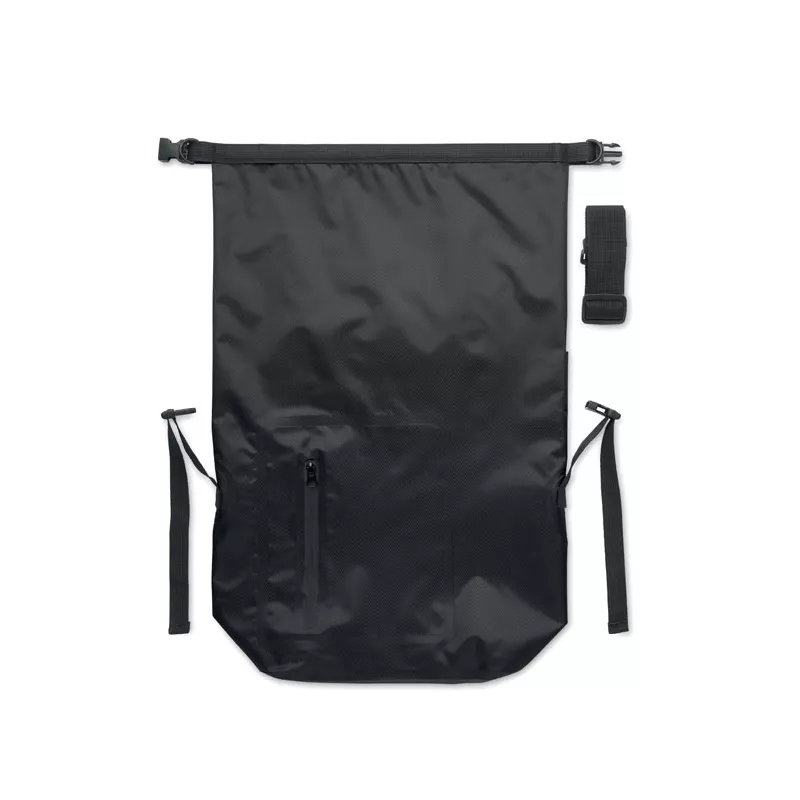Plecak wodoodporny rolltop z RPET 25 l SCUBAROLL - Czarny (MO2181-03)