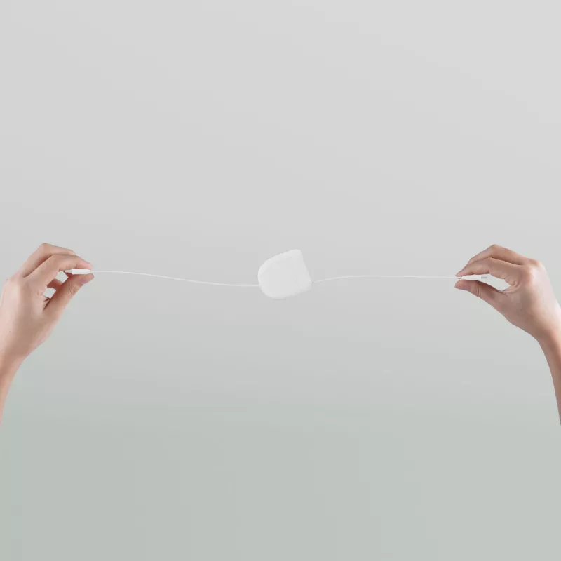 Xoopar ICE-R Chowany kabel USB-C i Lightning 60 W 1 metr - biały (LT41034-N0001)