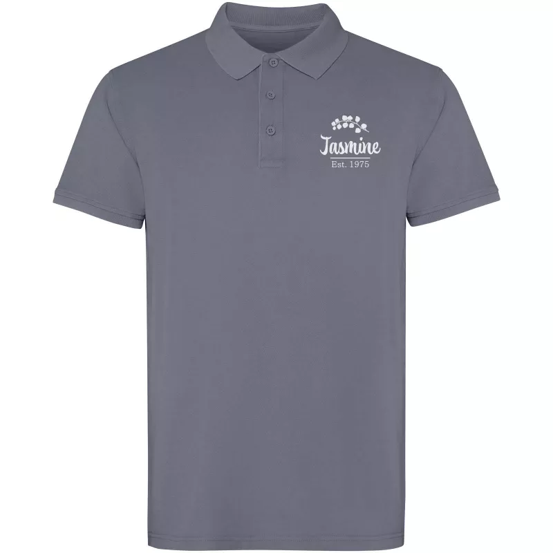 Austral koszulka polo unisex z krótkim rękawem  - Ciemnoszary (R2202-D GREY)