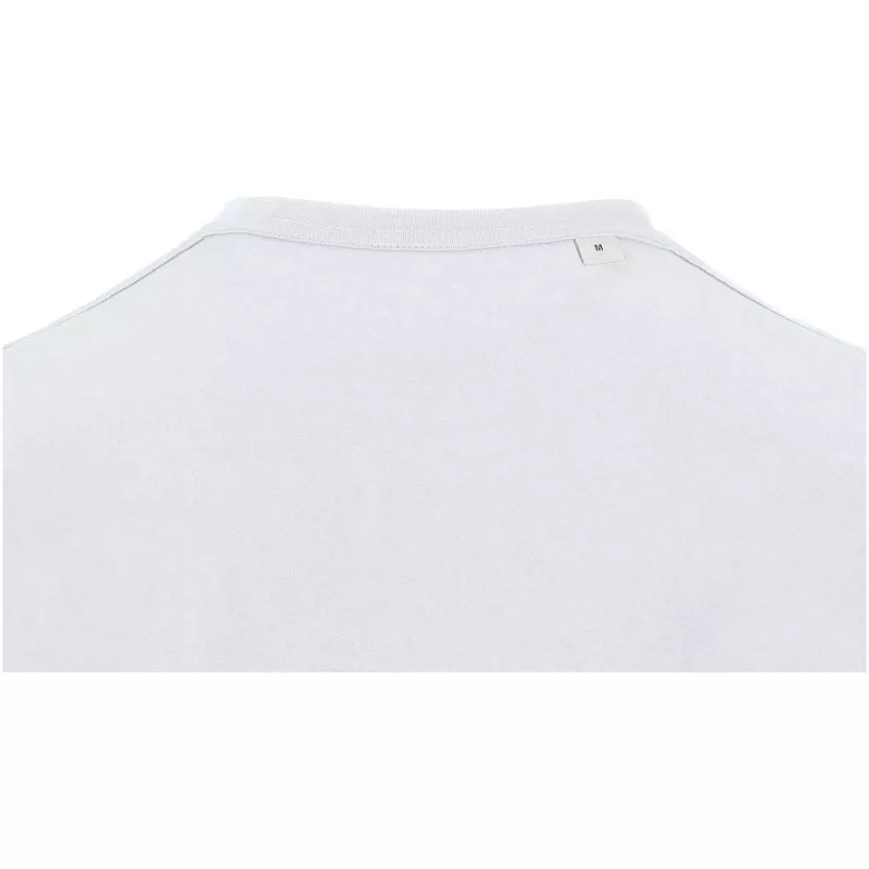 Balfour organiczna koszulka unisex z krótkim rękawem i dekoltem w serek, wykonana z materiału o gramaturze 200 g/m², z certyf - Biały (39665-WHITE)