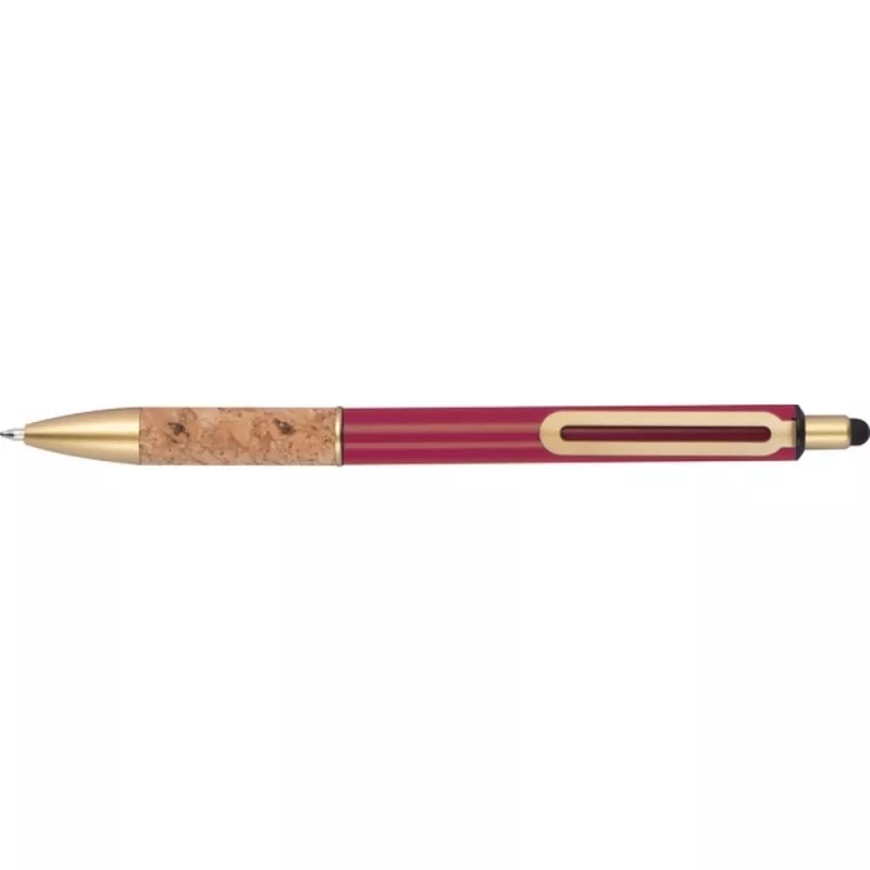 Długopis metalowy touch pen CAPRI - bordowy (369002)