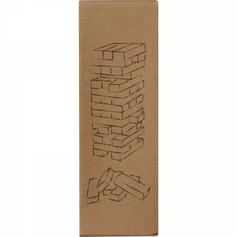 Gra typu jenga LEOPOLDO - brązowy (5074201)