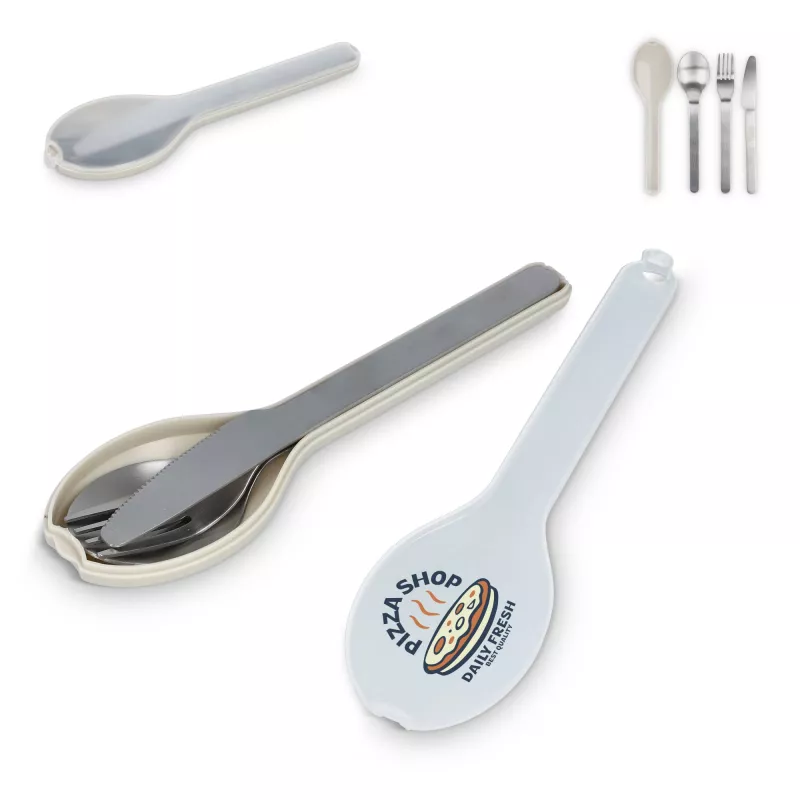 Zestaw sztućców Go - beżowy (LT90404-N0055)