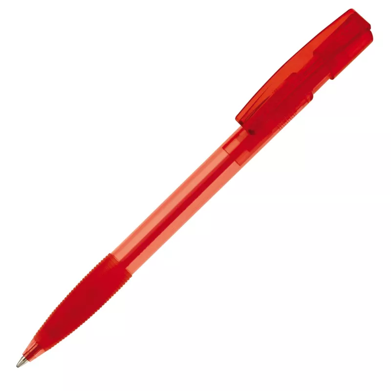 Transparentny długopis Nash - czerwony transparentny (LT80802-N0421)