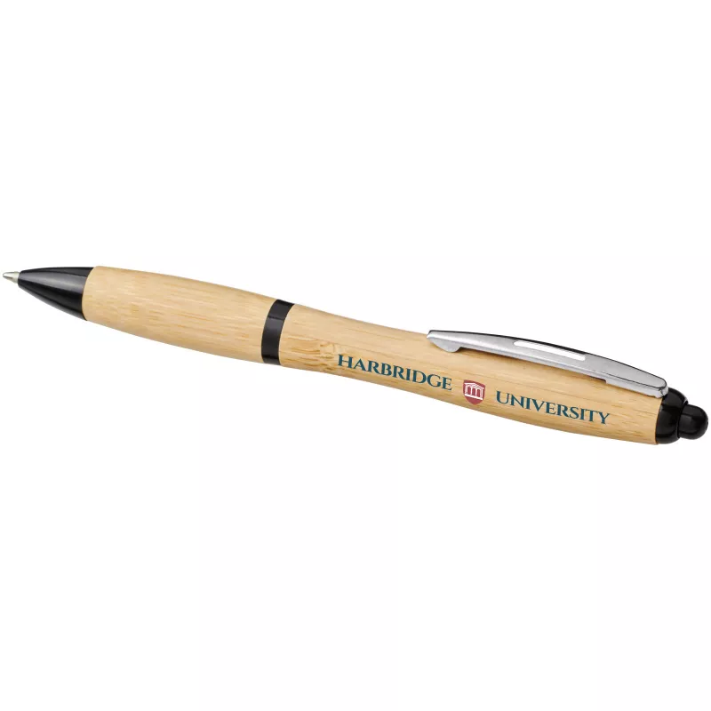 Bambusowy długopis Nash - Czarny-Piasek pustyni (10737801)