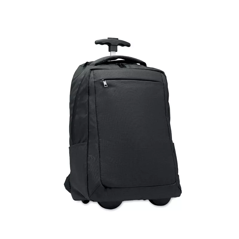 Plecak na kółkach na laptop 15" z RPET DALVIK - Czarny (MO2284-03)
