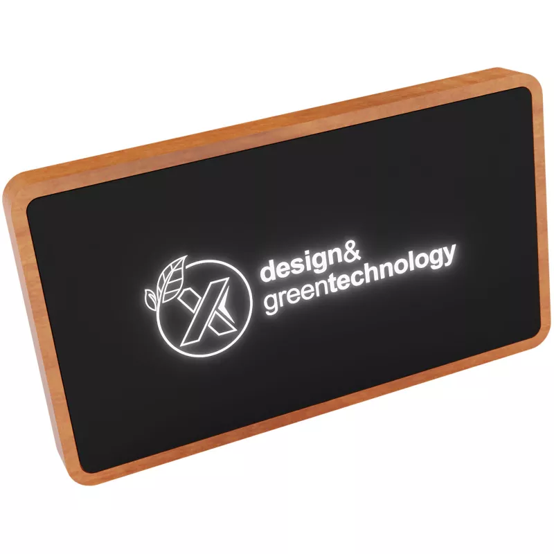 SCX.design P36 podświetlany bezprzewodowy powerbank 5000 mAh - Czarny (2PX05990)