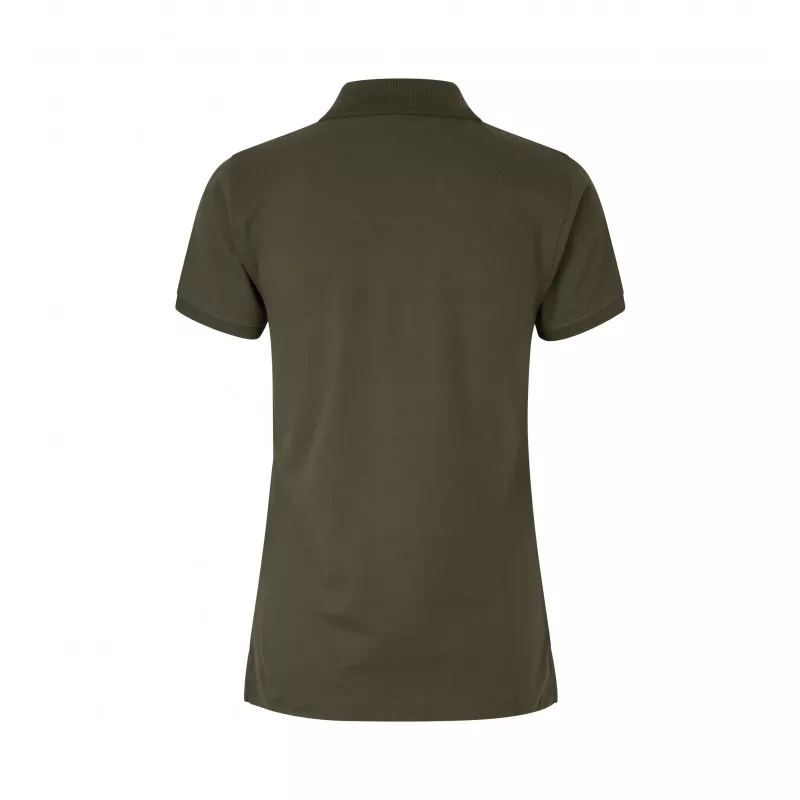 Koszulka bawełniana damska 210 g/m² ID Polo/stretch 527 - Olive (0527-OLIVE)