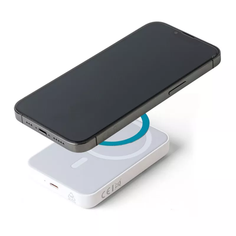 Bezprzewodowy Power Bank 5000 mAh - biały (VB101-02)