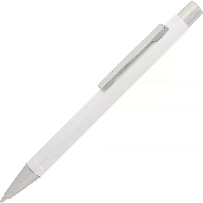 Długopis metalowy półżelowy ALMEIRA - biały (374106)