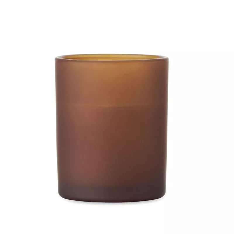 Świeca zapachowa wanilia w szkle 80 g KIVAS WOOD - Brazowy (MO2708-01)