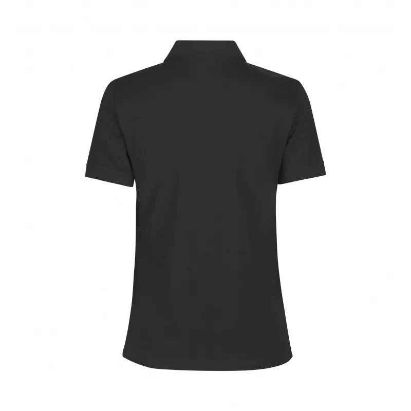 Koszulka bawełniana 185 g/m² ID Polo biznes/Jersey damska 0535 - Black (0535-BLACK)