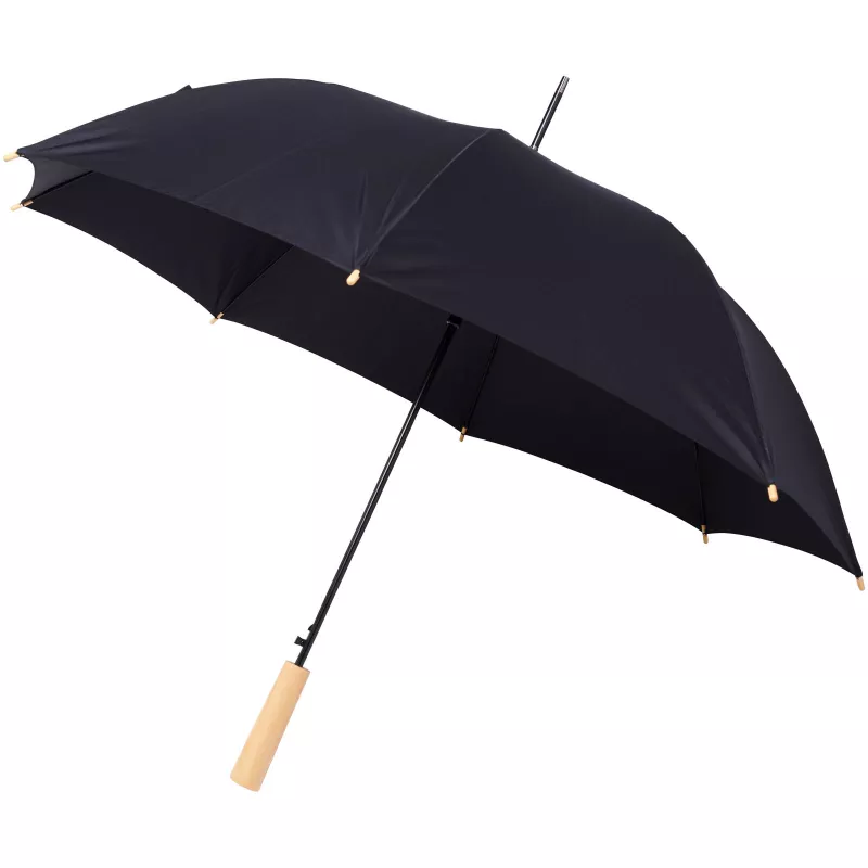 Parasol automatyczny Alina 23” wykonany z plastiku PET z recyklingu - Czarny (10940001)