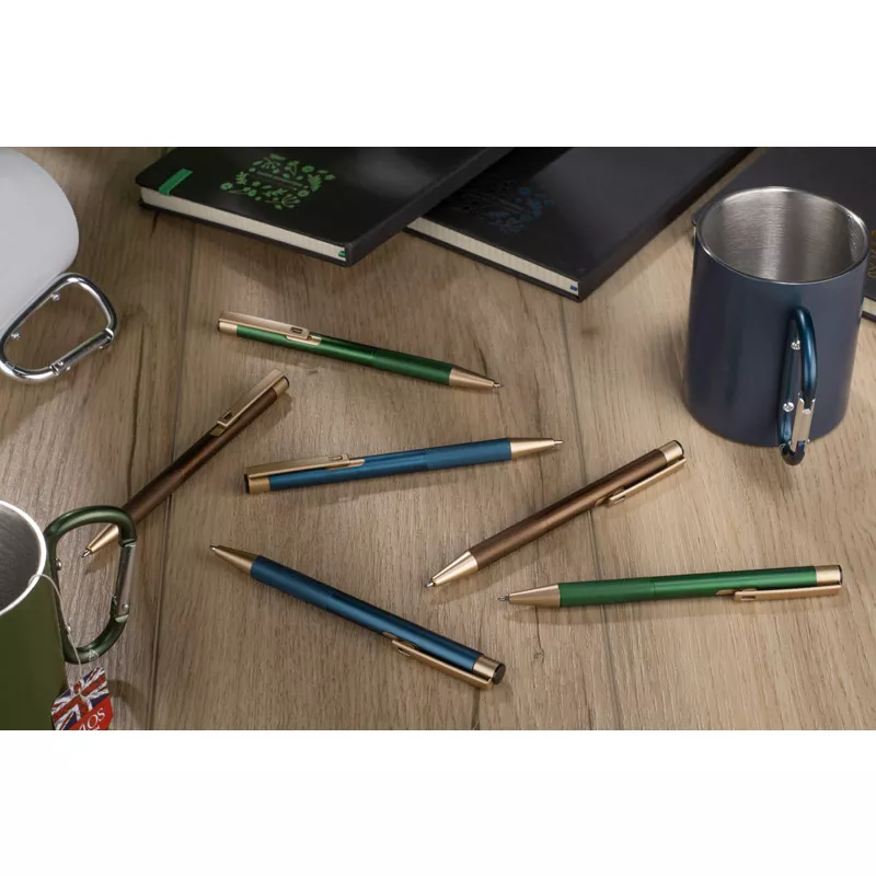 Długopis reklamowy metalowy VITE - zielony (19689-05)