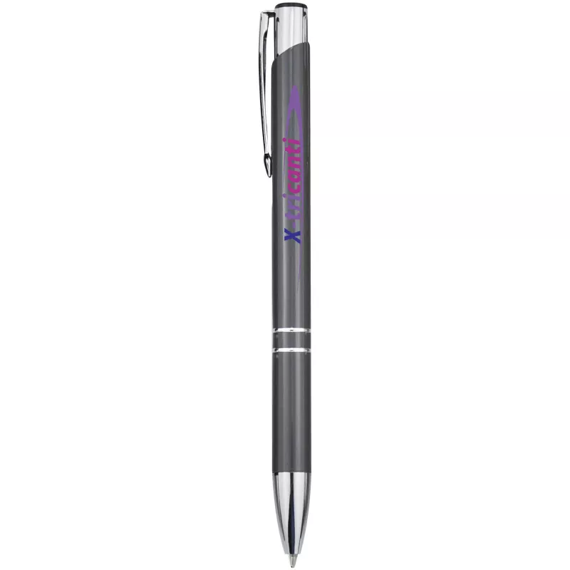 Aluminiowy długopis automatyczny Moneta - Szary (10710503)