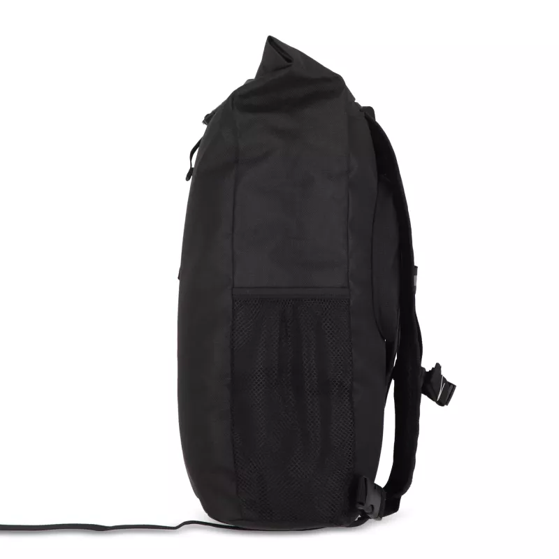 Plecak rowerowy R-PET 600D Rolltop 20L - czarny (LT95351-N0002)