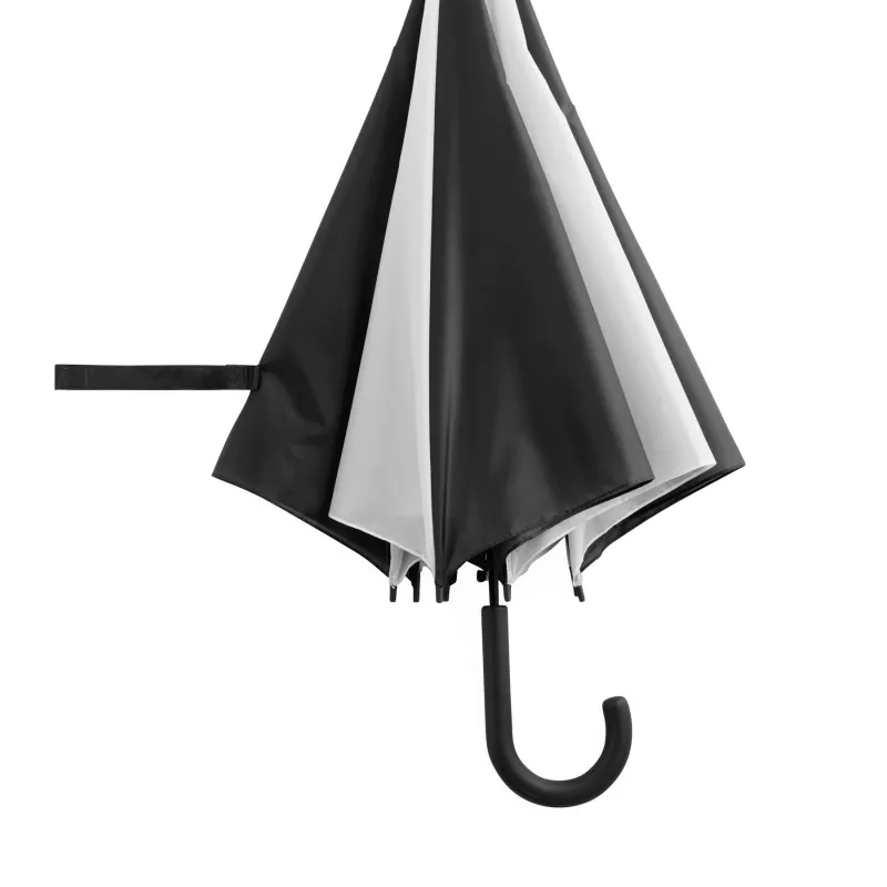 Automatyczny parasol - biały, czarny (56-0103014)