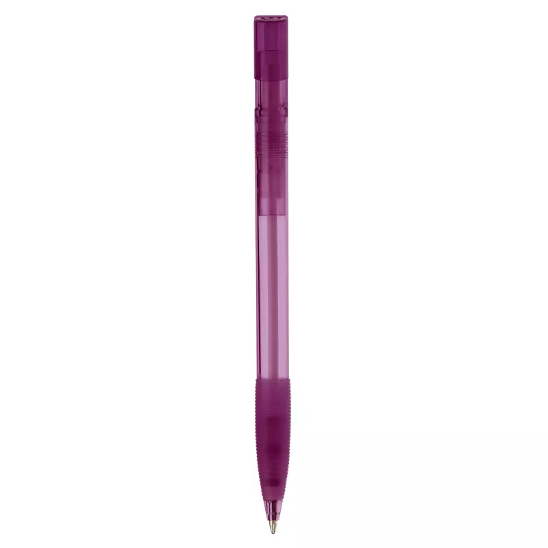 Transparentny długopis Nash - purpurowy transparentny (LT80802-N0472)