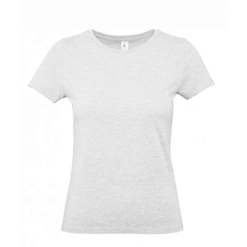 Damska koszulka reklamowa 185 g/m² B&C #E190 / WOMEN - Ash (600) (TW04T/E190-ASH)