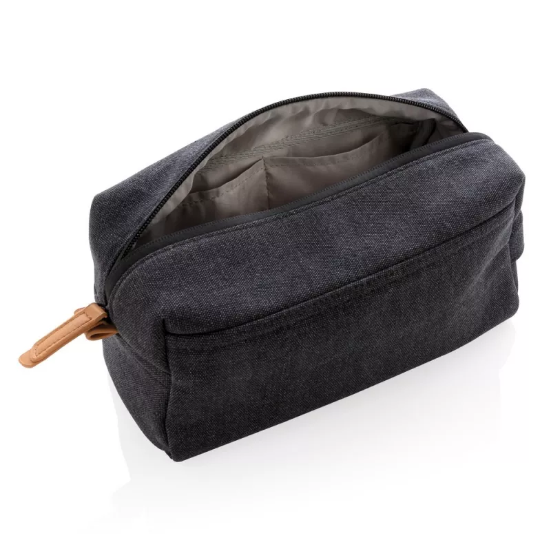 Kosmetyczka płócienna - czarny (P703.041)