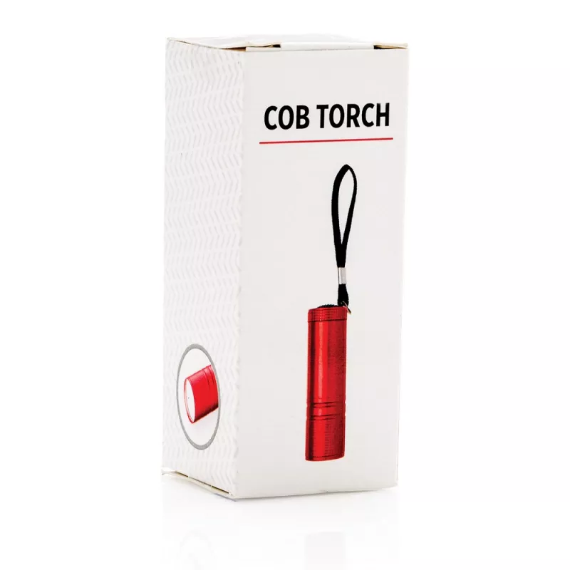 Latarka COB - czerwony (P513.824)