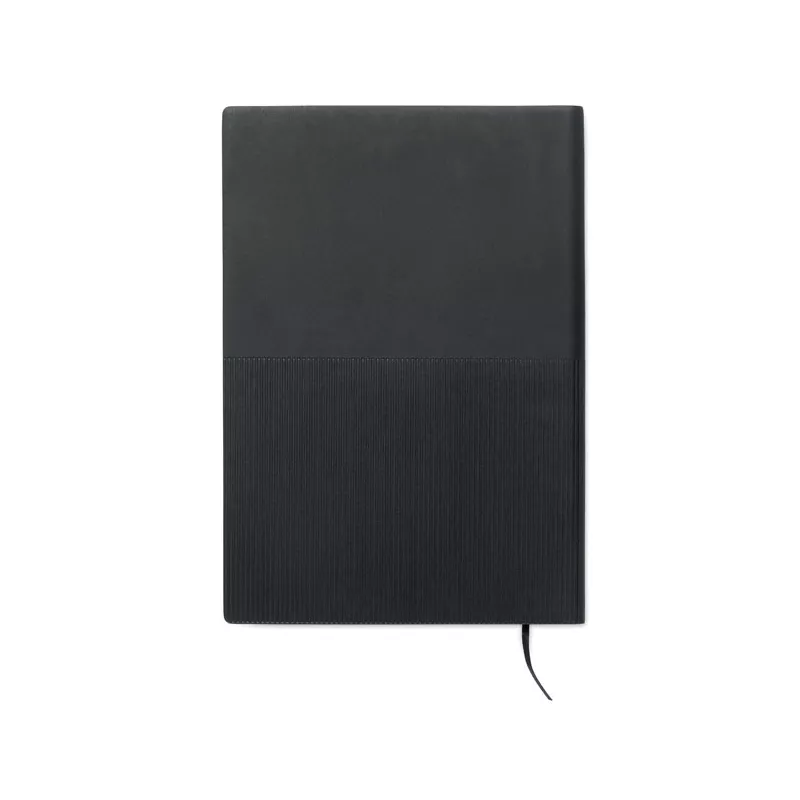Notes A5 w okładce z PU 80 kartek w linię TREZE - Czarny (MO2645-03)