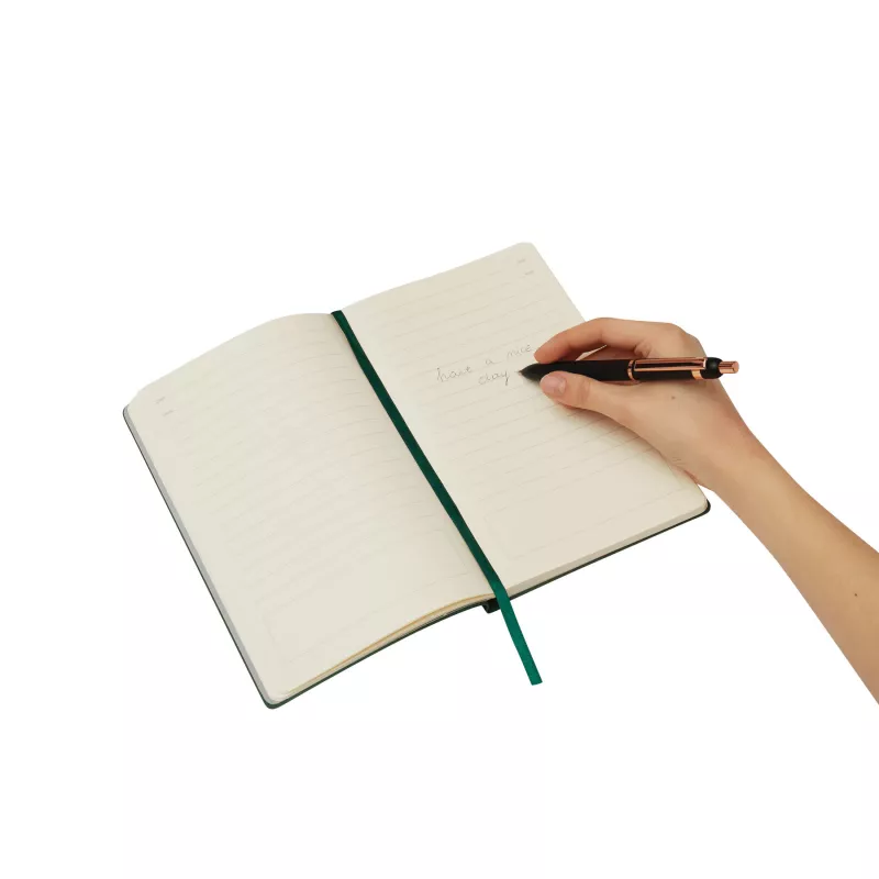 Metalowy długopis - czarny, miedź (58-8110002)