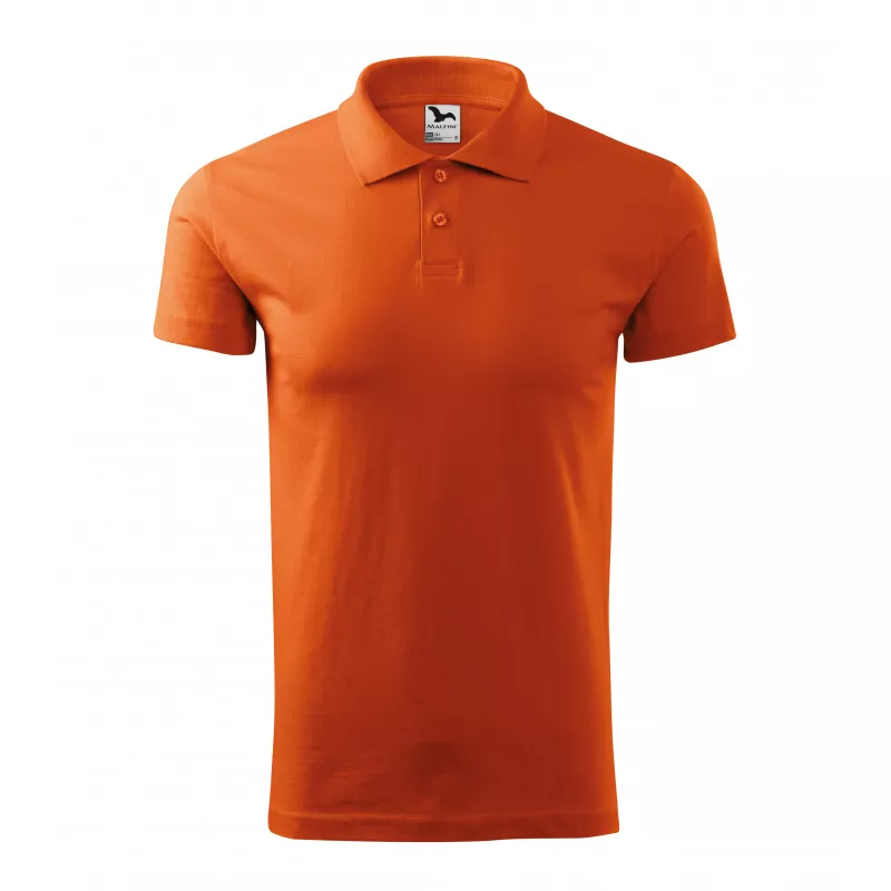 Męska koszulka polo 180 g/m² SINGLE J. 202 - Pomarańczowy (ADLER202-POMARAńCZOWY)