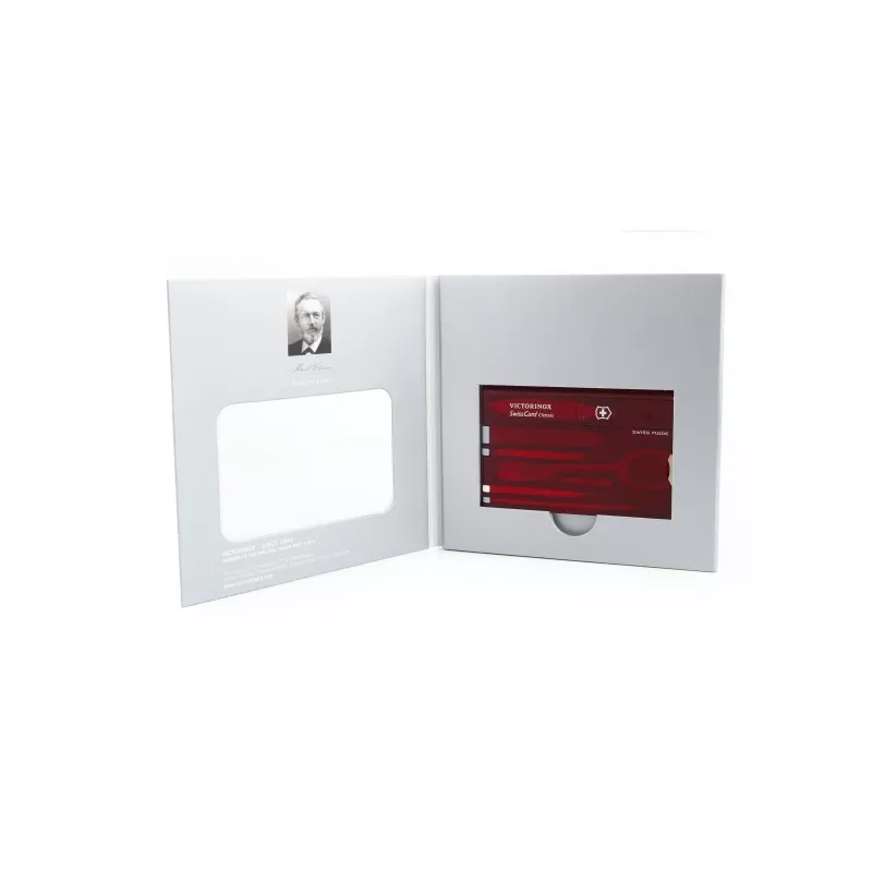 Victorinox SwissCard Classic - Czerwony transparent (07100T65)
