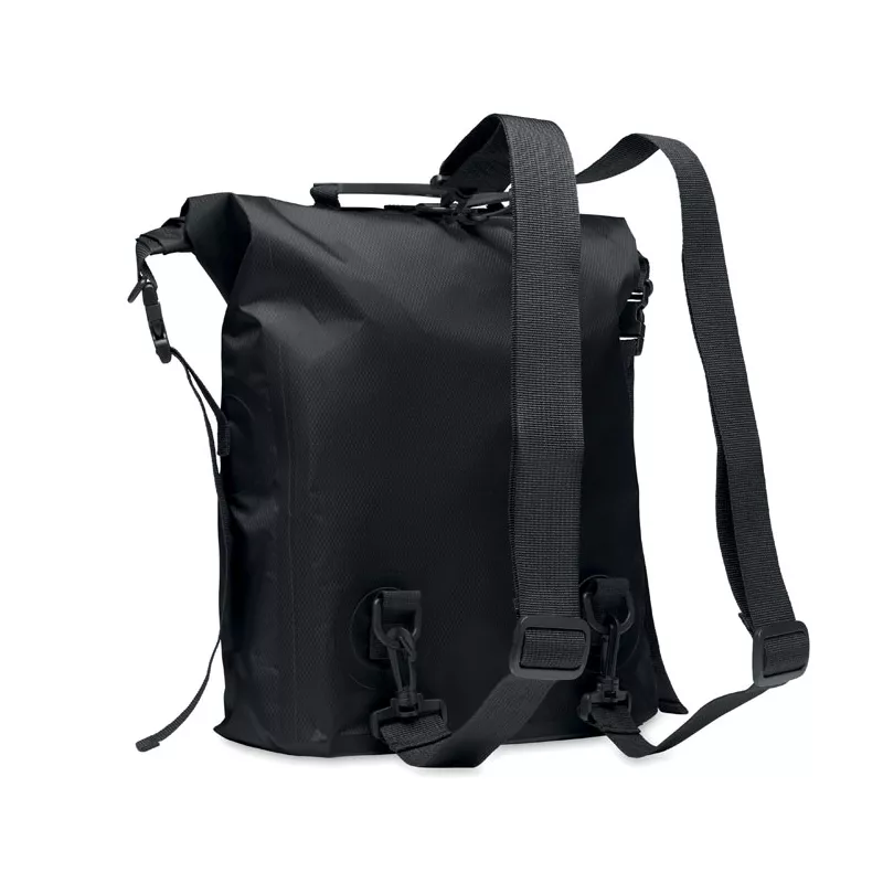 Plecak wodoodporny rolltop z RPET 25 l SCUBAROLL - Czarny (MO2181-03)