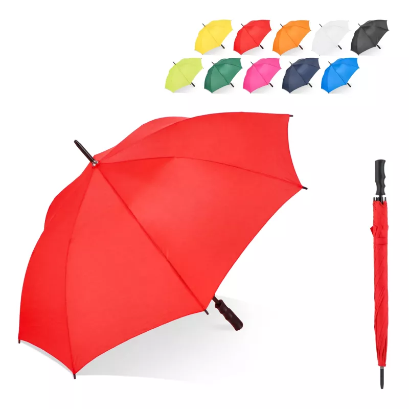 Parasol Bosco 190T Poliester 23" z automatycznie otwieraną rączką. - biały (LT97120-N0001)
