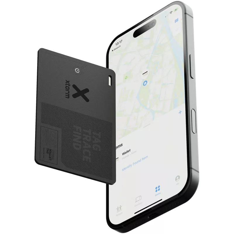Wodoodporna przywieszka lokalizacyjna Xtorm WalletTag - Czarny (12461290)