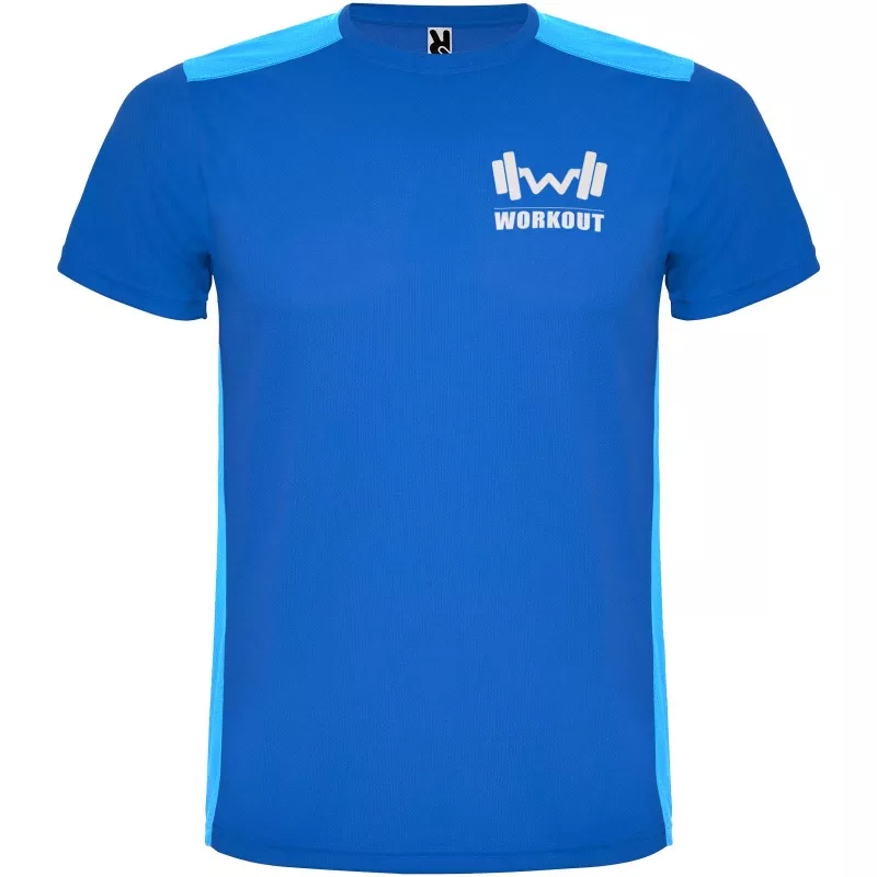 Detroit sportowa koszulka unisex z krótkim rękawem - Błękit królewski-Light Royal (R6652-LROYAL-ROYAL)