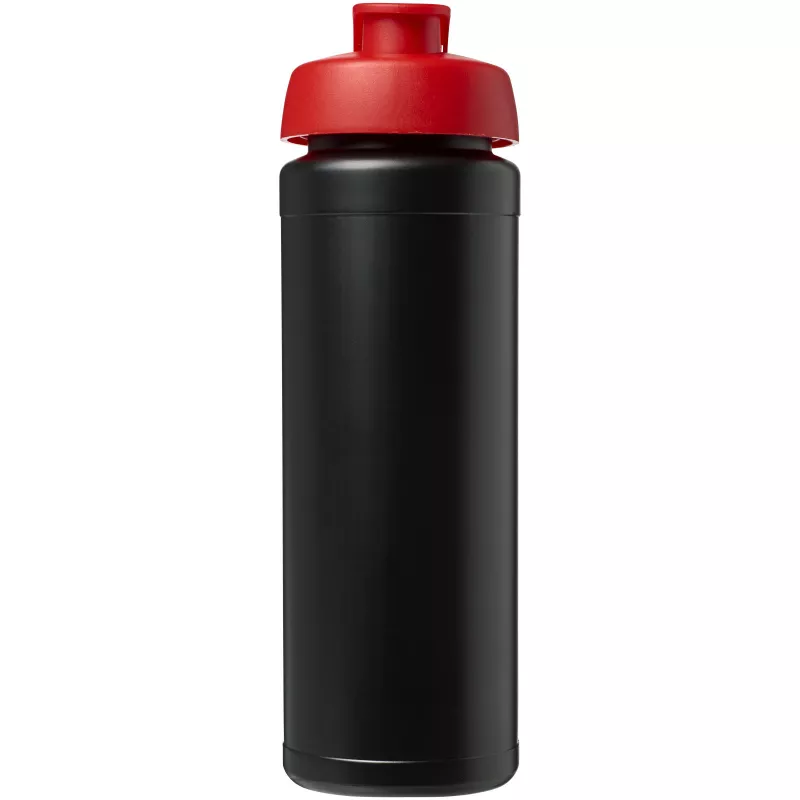 Bidon Baseline® Plus o pojemności 750 ml z wieczkiem zaciskowym i uchwytem - Czarny-Czerwony (21007414)