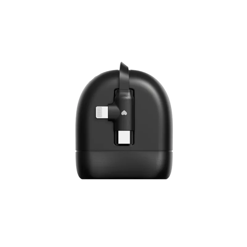 Xoopar ICE-R Chowany kabel USB-C i Lightning 60 W 1 metr - czarny (LT41034-N0002)